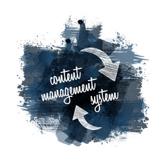 CMS | content management system | Abstract Watercolour Painting
