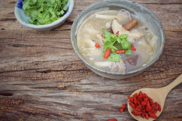 Wall Mural - Chinese soup or fish maw soup