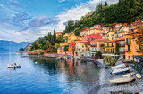 Fototapeta  - Town of Menaggio on lake Como, Milan, Italy