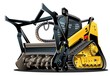© Mechanik - Vector Cartoon Land Clearing Mulcher