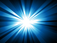 Star LIght Explosion With Blue Rays