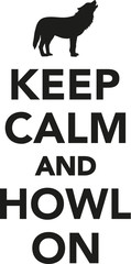 Wall Mural - Keep calm and howl on