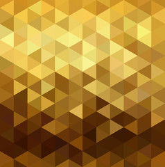 Wall Mural - Gold pattern low poly triangle geometry fancy