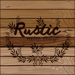 Poster - rustic wooden background