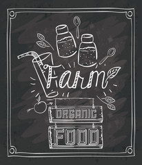 Canvas Print - Farm food design 