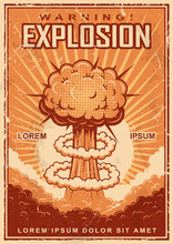 Vintage Explosion Poster