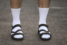 Men's Feet In Sandals