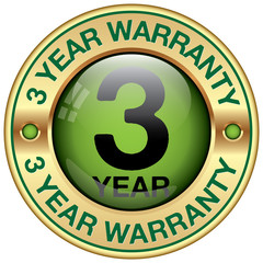 Wall Mural - 3 year warranty icon