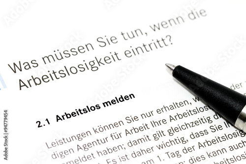 Arbeitslos Melden Buy This Stock Photo And Explore Similar