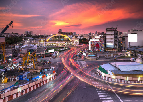 Cuadros en Lienzo Bangkok central train station (Hua Lamphong Railway Station)
