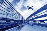 the scene of airport building in shanghai china