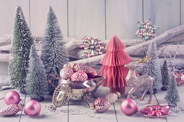 Wall Mural - Pastel christmas