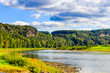 © daliu - View of little town Rathen at Elbe river near the Bastei, Germany