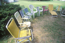 Outdoor Chairs On Lawn