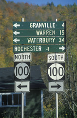 Miscellaneous road signs in Vermont