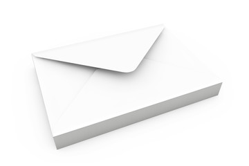 Poster - Stack of White Blank Envelopes