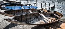 Old Rowing Boats On The Beach Of Millstatt Lake