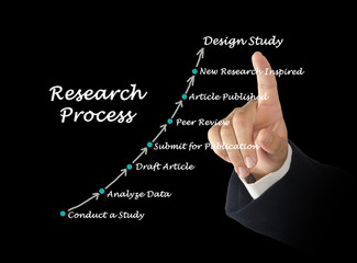 Canvas Print - Standard Model of the Research Process