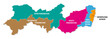pernambuco colorful administrative map