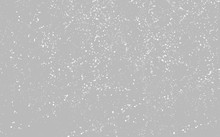Snowfall On The Gray Background 