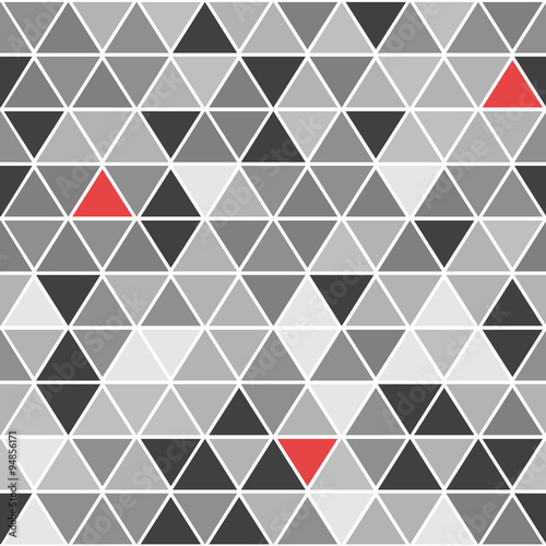 Board z aluminiowym obramowaniem Geometryczny wektor wzór z trójkątów