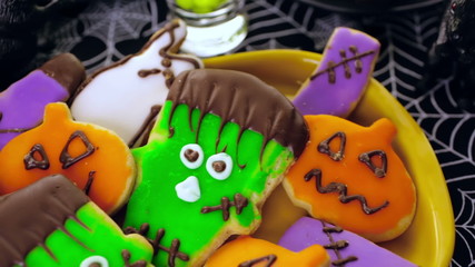 Sticker - Variety of sweets prepared as Halloween treats