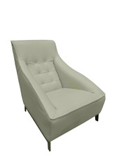 Wall Mural - Gray leather armchair