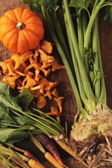 Wall Mural - seasonal autumn vegetables