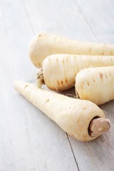 Poster - fresh harvested parsnips