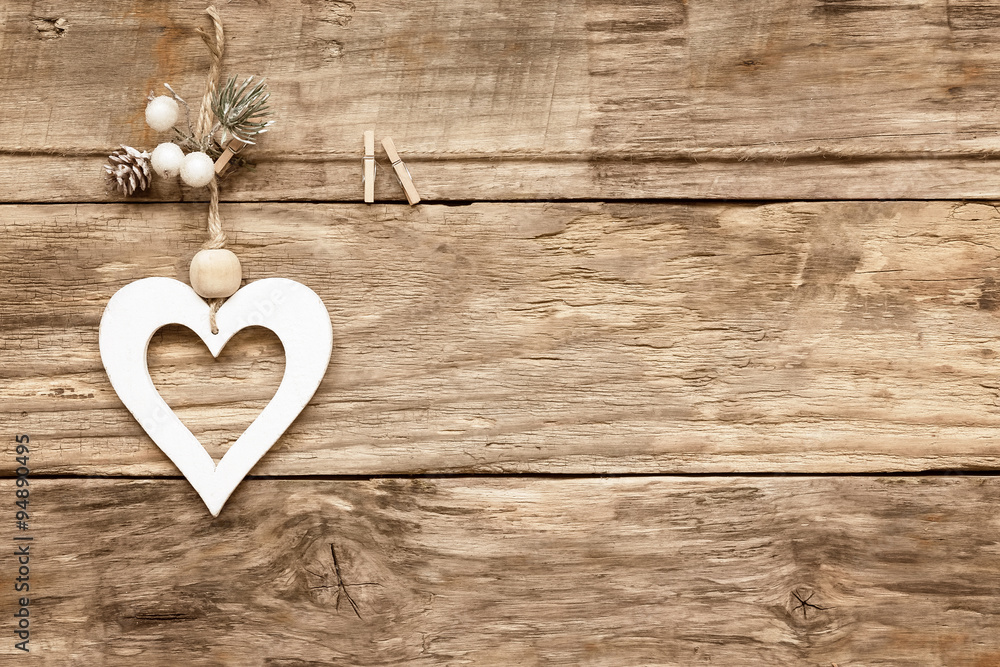 Fotovorhang - valentine's day love heart card