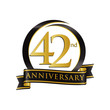 Anniversary Logo Black Gold 42
