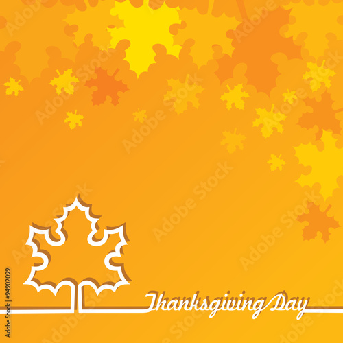 Creative Thanksgiving Day Background stock vector Poster