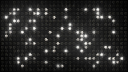 Wall Mural - flashing disco wall white and black background