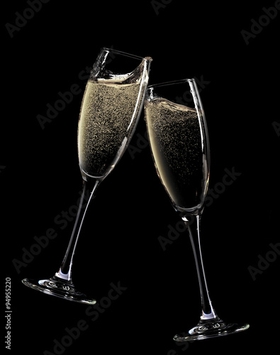 4 Tiffany Co Classic Y Crystal Champagne Flutes