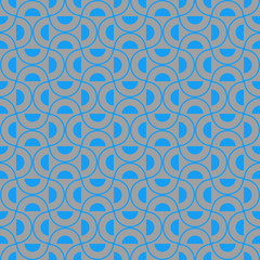 Sticker - seamless half circle pattern