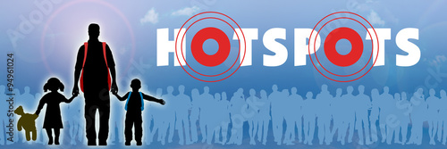 Foto  rwb4 - RefugeesWelcomeBanner - Hotspots für Flüchtlinge - 3to1 g4021