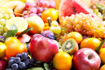 Wall Mural - fresh fruits and vegetables