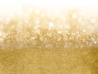 Wall Mural - golden christmas background