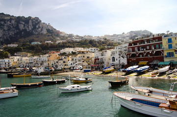 Wall Mural - Capri Island Port - Italy