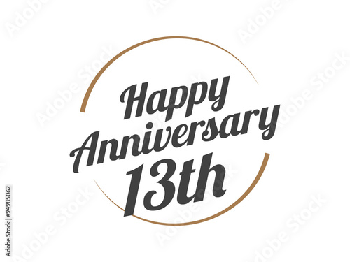 13 Happy Anniversary Logo Buy This Stock Vector And Explore