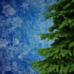 Wall Mural - 3d Christmas tree decorations background