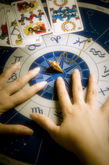 astrologer at work