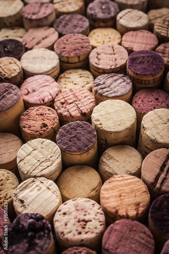 Photo Wine corks background vertical