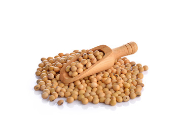 Sticker - soybean on white background