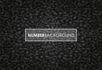 a black abstract number background