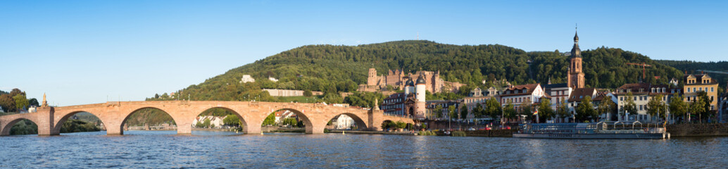 Fototapete - Heidelberg im Sommer Panorama