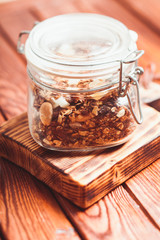 Canvas Print - Granola in jar