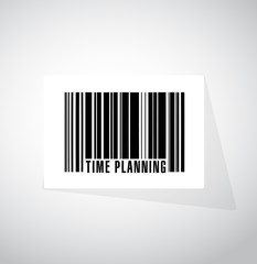 time planning barcode upc code sign concept