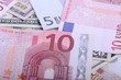 © fotoscool - euro currency banknotes. european and american money background