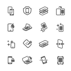 Wall Mural - Simple Smart Cover Icons
